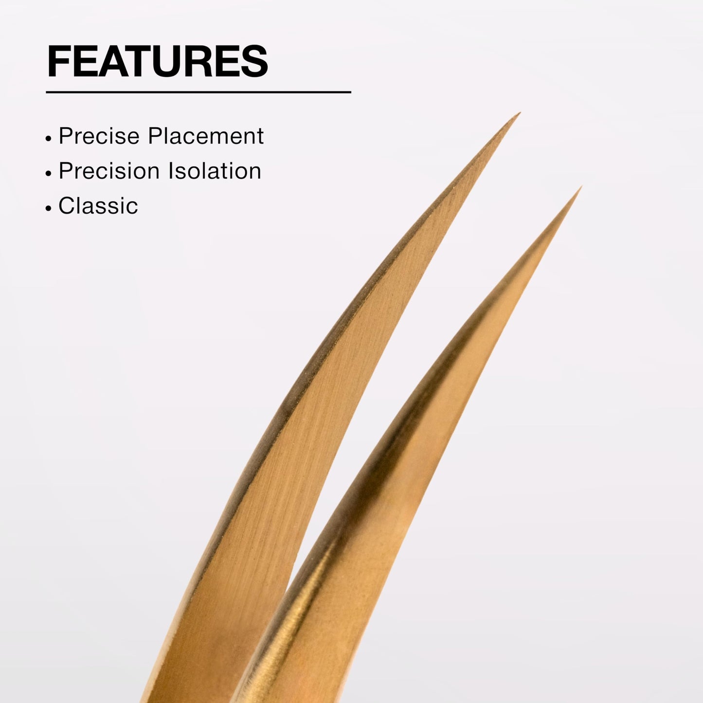 Curacoro Lash Tweezers for Eyelash Extension - LashSmith Curve Isolation Eyelash Tweezer for Classic Lashes