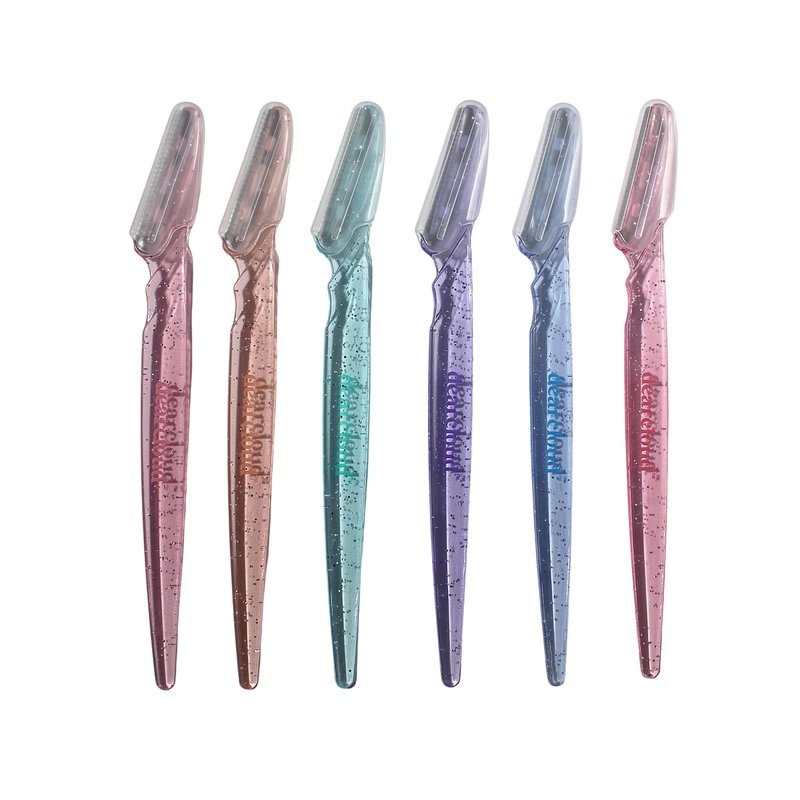 dearcloud Dear Sparkle Multipurpose Dermaplane Razors – Set of 6 – Flawless Facial Hair Remover, Dermaplane Razor for Women Face & Exfoliation Tool (Dear Sparkle)