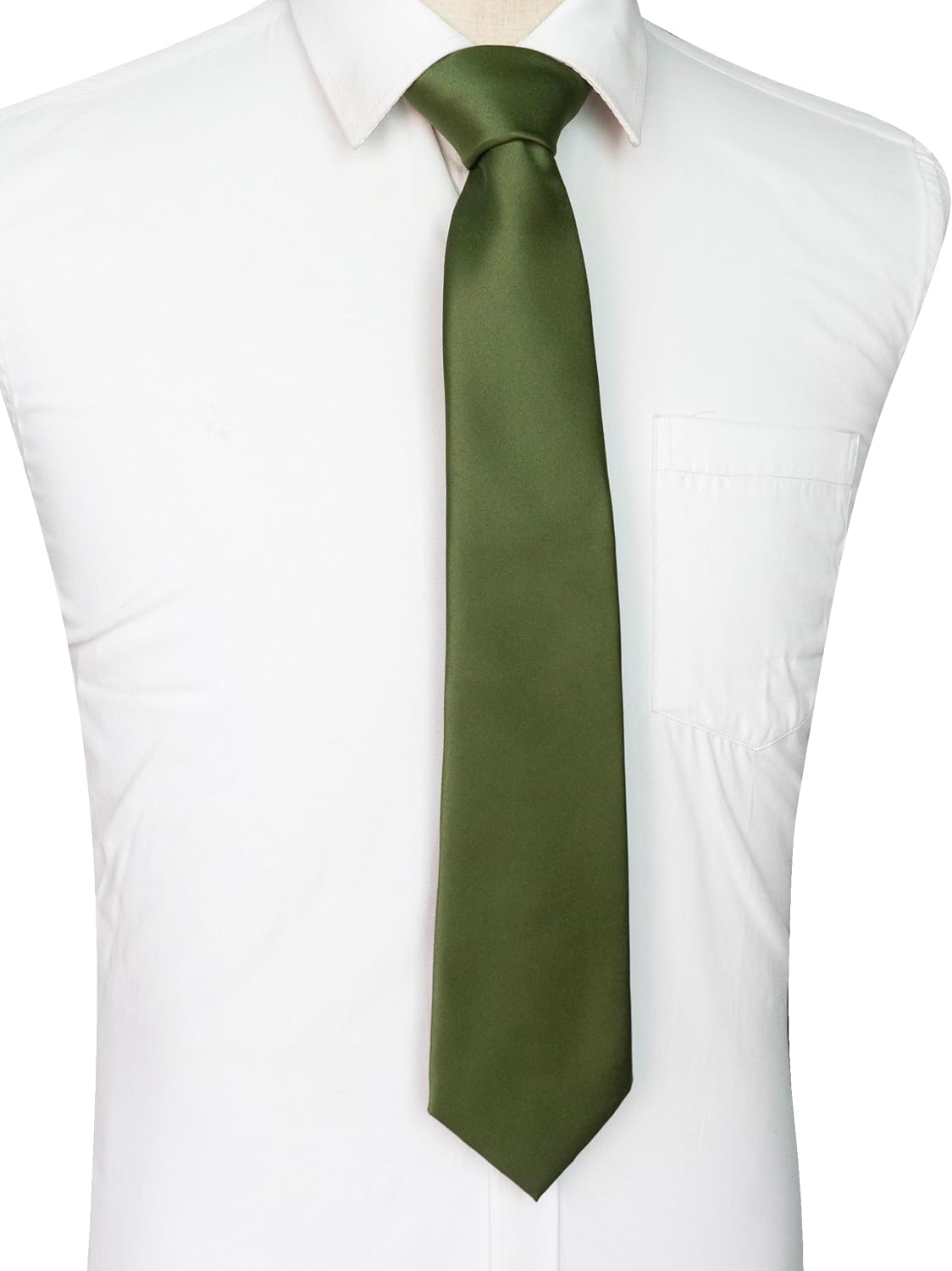 Solid Color Tie for Men - Business & Wedding Necktie | Elegant Design