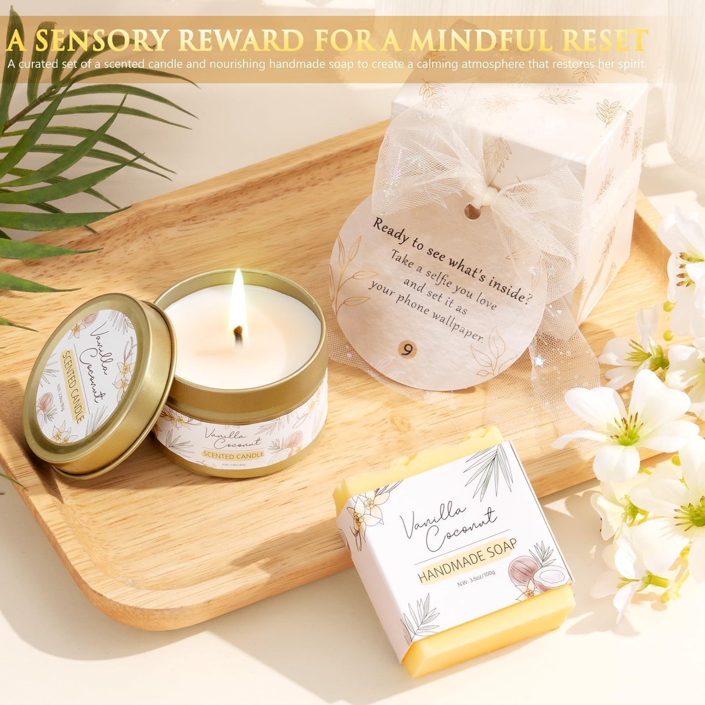 Qinline SPA Gifts for Women & Teen Girl – 10 PCS Graduation Birthday Gift Basket, Luxury Self Care Home Bath Set for Relaxing, Get Well Soon Care Package & Pampering Gifts for Her Friend Daughter Mom