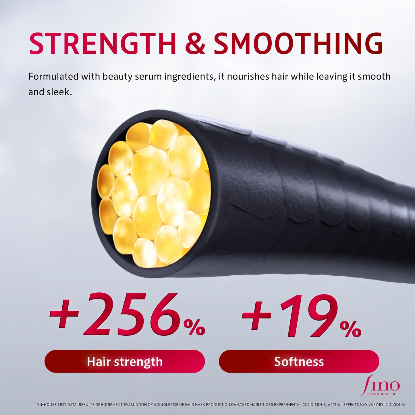 Fino Premium Touch Hair Mask, Deep Repair Japanese Hair Treatment with 8 Serum Ingredients for Dry & Damaged Hair, Silky-Smooth & Hydrated Finish, 8.1 oz
