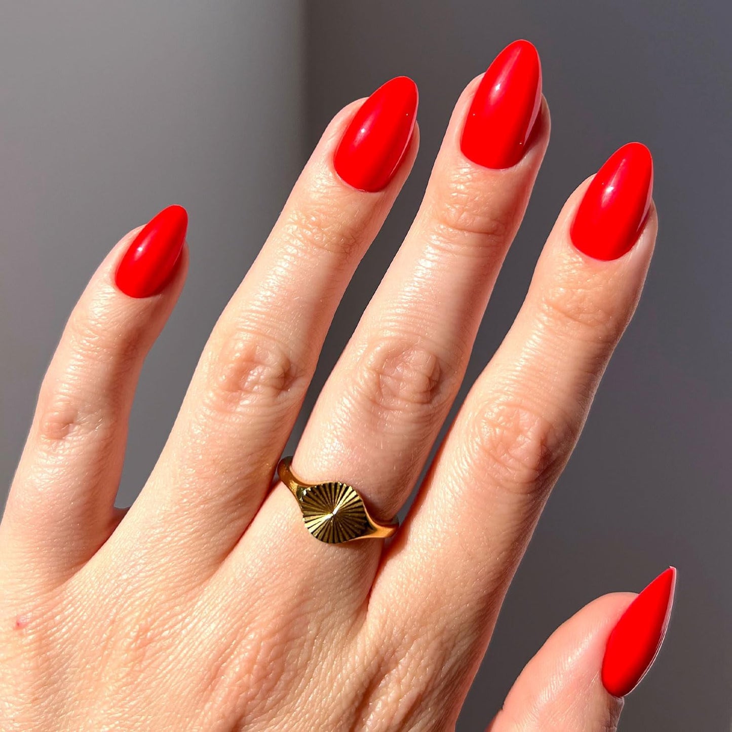 Press On Nails - Caviar | Semi-Transparent Short Almond Shape, Salon Quality | 30 Nail Kit with Glue, 15 Sizes Available