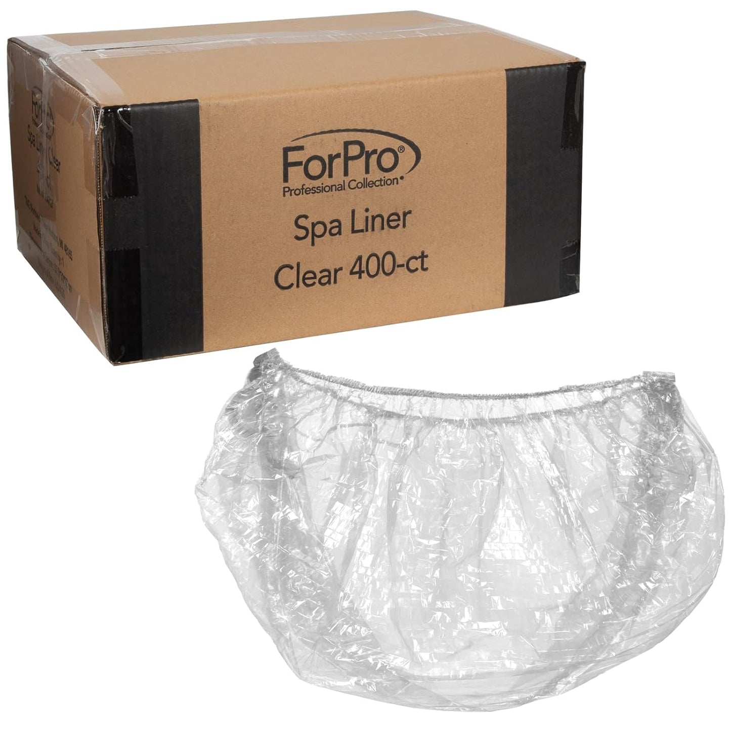 Professional Spa Liners - Disposable Pedicure Liners for All Spas | Clear, 100-Count