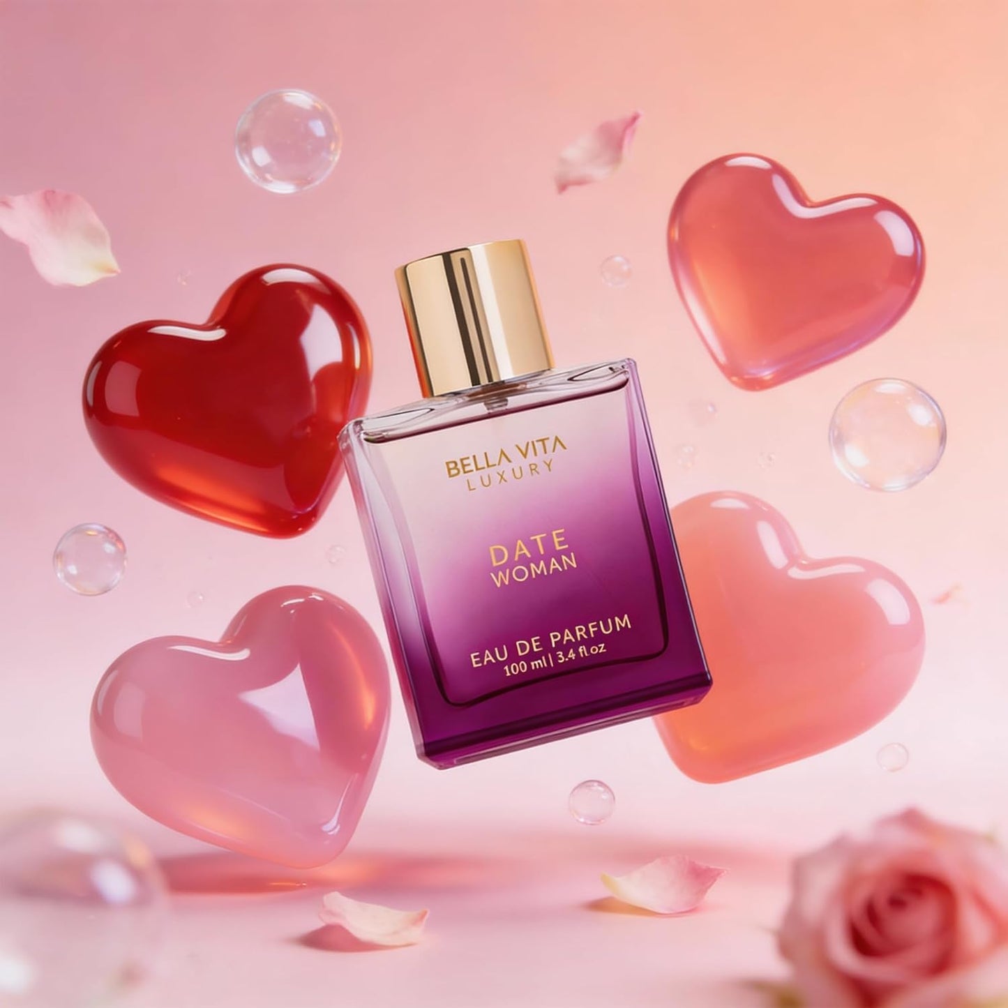 Luxury DATE Eau de Parfum for Women - Floral & Spicy Notes | 100 ml (3.4 fl. oz.) | Perfect Mother's Day Gift