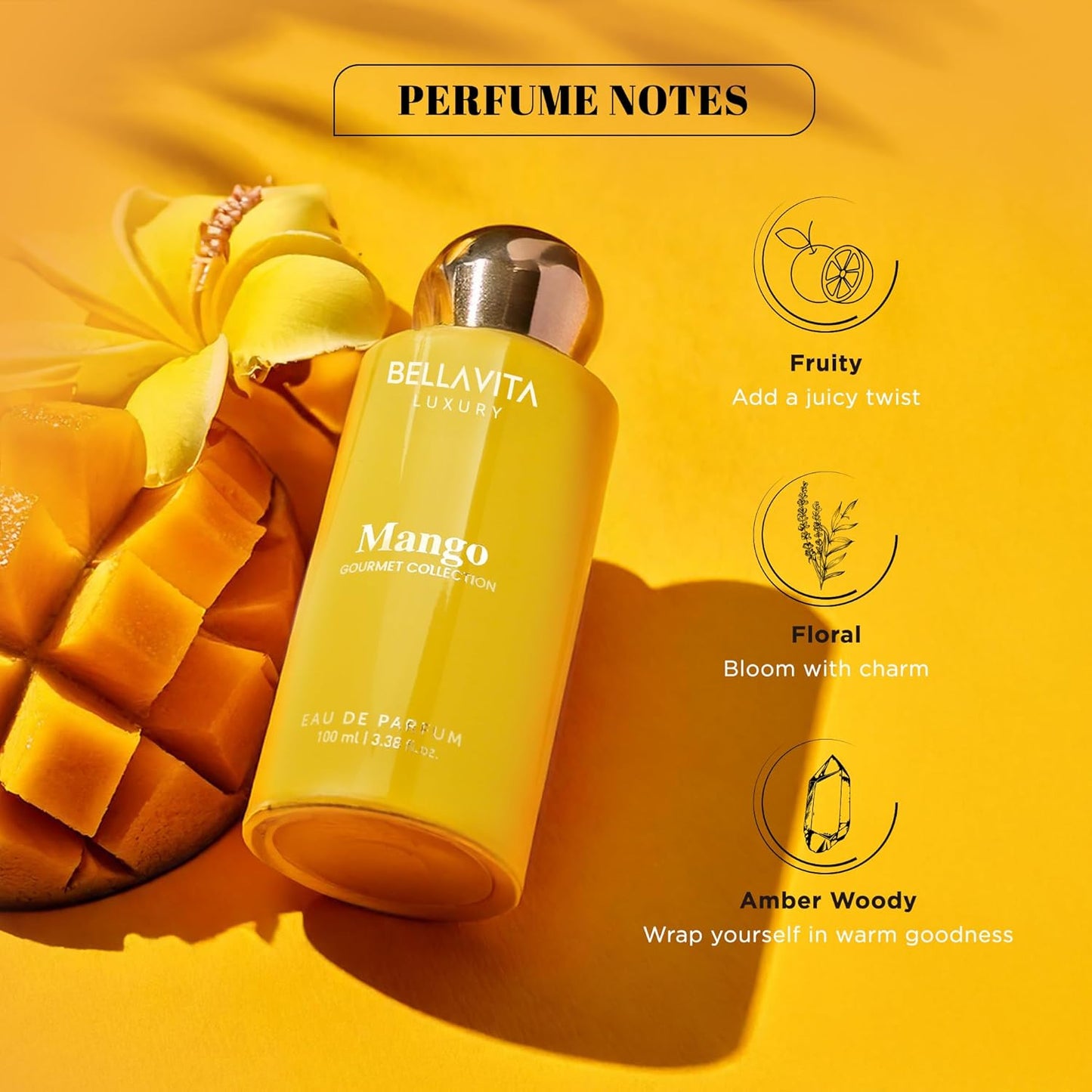 Luxury Mango Eau de Parfum - Unisex Fragrance with Gourmet Ylang & Siam Benzoin Notes | 100 ml (3.4 fl. oz.)