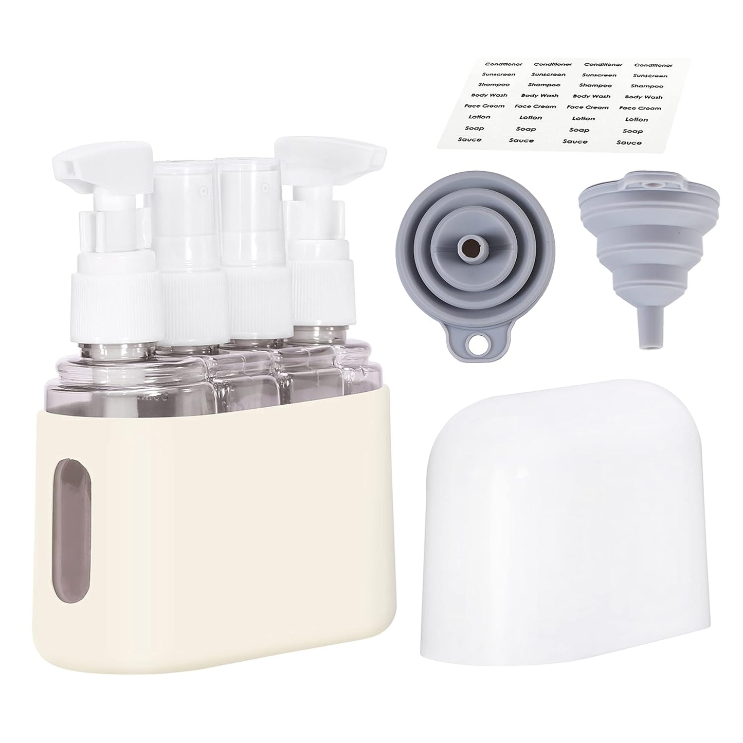 Travel Bottles - Leak Proof Toiletry Containers | TSA Approved Kits with Labels