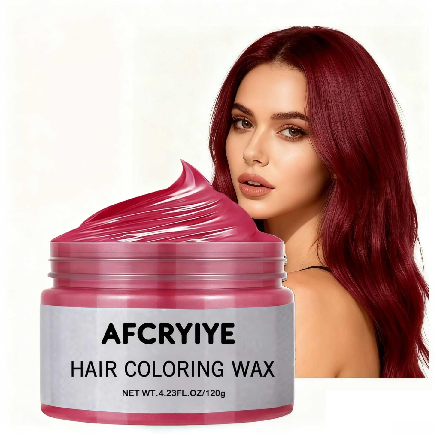 Red Temporary Hair Wax - Easy Wash-Out Hair Color for Halloween, Cosplay & Parties | Hair Dye & Styling Wax 4.23 oz