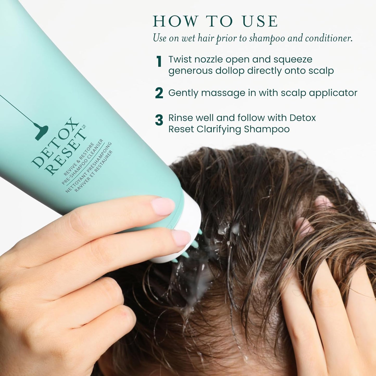 Drybar Detox Reset Pre-Shampoo Cleanser - Scalp Balancing Exfoliant for Oil Control | 8 oz
