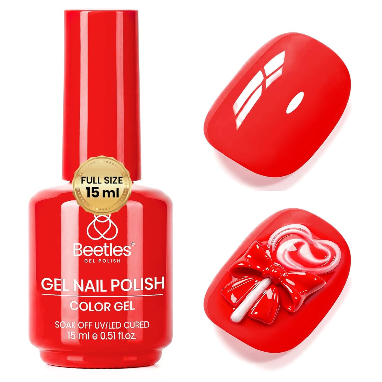 Beetles Mauve Gel Nail Polish - Dusty Rose Pink Purple UV Soak Off | 15ml Long Lasting Glossy Finish for Salon & Home