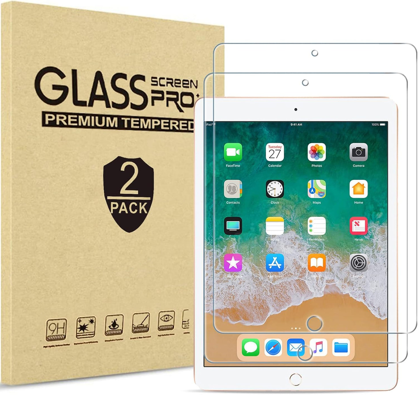 iPad Screen Protector - Tempered Glass Film Guard for A16 2025 & 10th Gen 11 Inch | Clear, 2 Pack