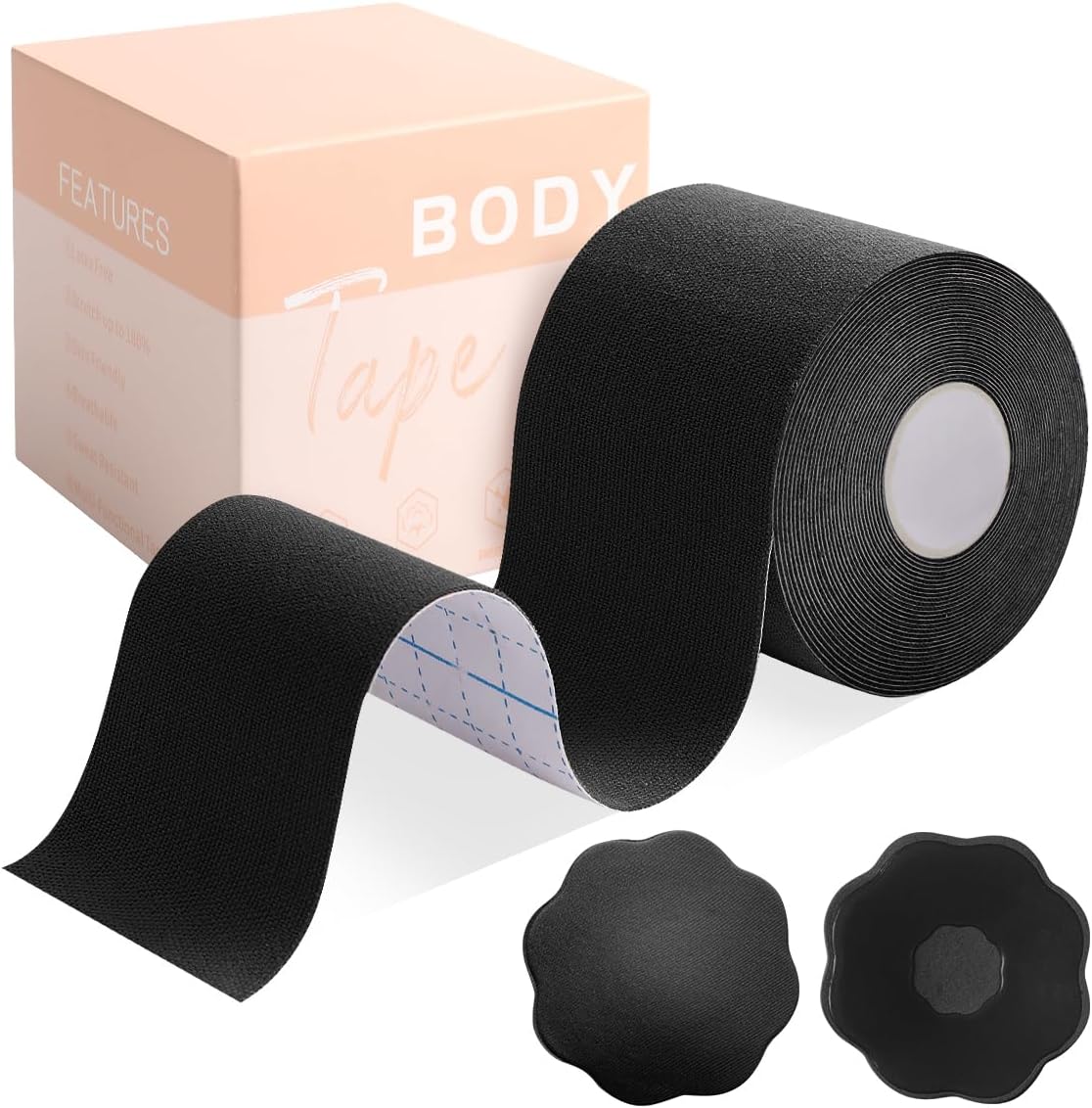Boob Tape - Breast Lift Tape for Large Breasts | 2 Pcs Adhesive Petal Bra