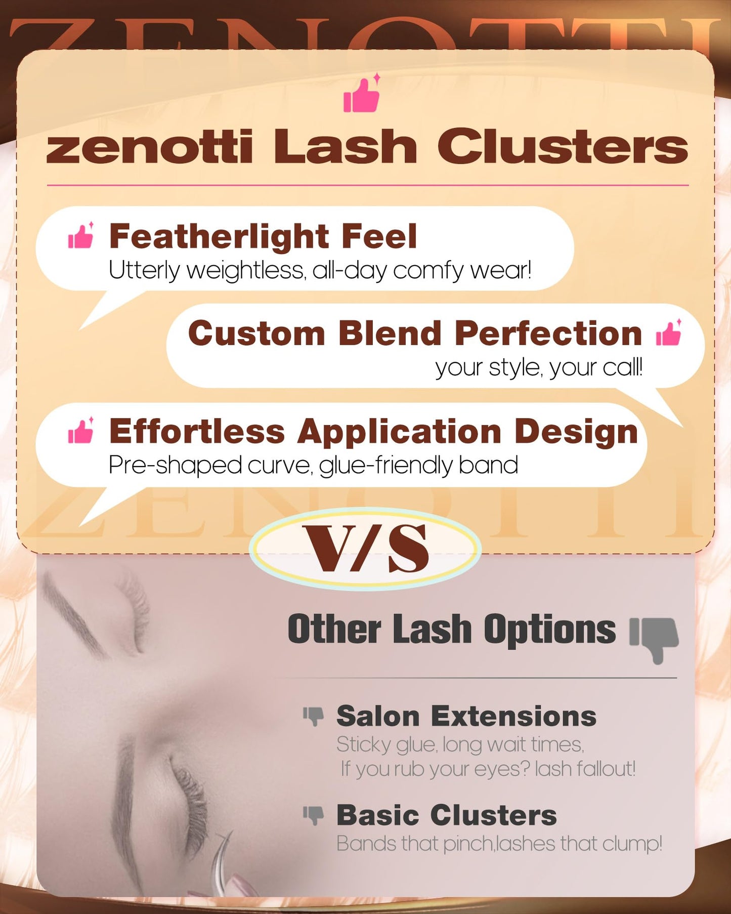 Manga Lash Clusters Natural Anime Lash Clusters with Spikes Fairy Cluster Eyelash Extensions Wispy Spiky Cosplay Individual Lashes with Invisible Band C Curly Doll Lash Extension 8-16MM by zenotti