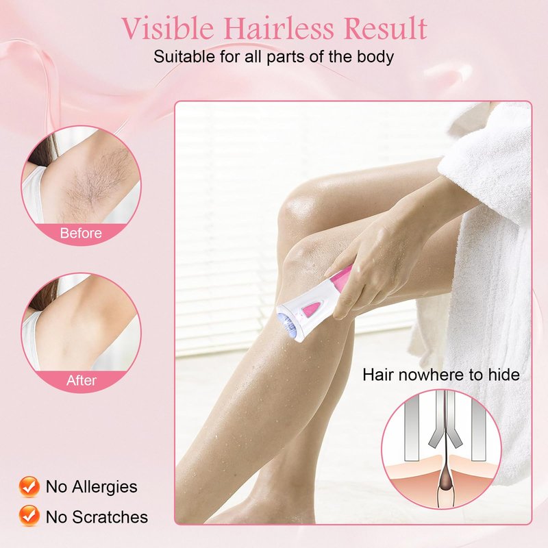 Glabrskise Skin Epilator, 2026 New Glabrskise Skin Hair Remover for Women with LED, Smooth Glide for Women Facial Hair, Glabrskise Skin epilator for face/Lip/Arm/Bikini Area/Leg/Armpit