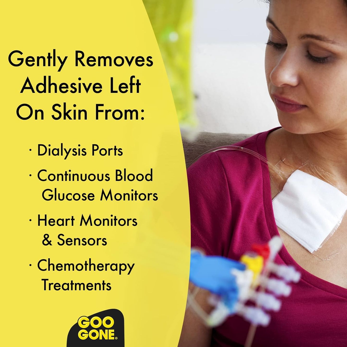 Goo Gone Skin Adhesive Remover - Pain-Free Removal for Sticky Residue | 8 oz.