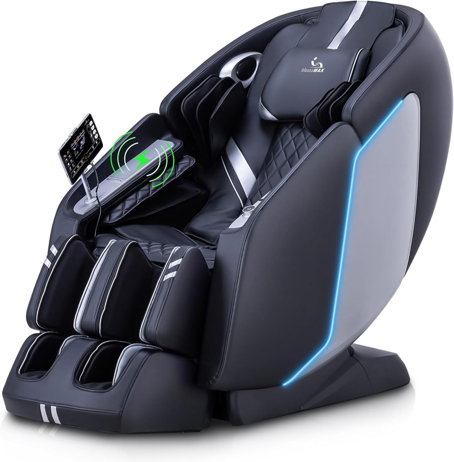 MassaMAX 4D Full Body Massage Chair - AI Voice Control, Zero Gravity, 15 Modes | Yoga Stretch, Extendable Footrest, Heating