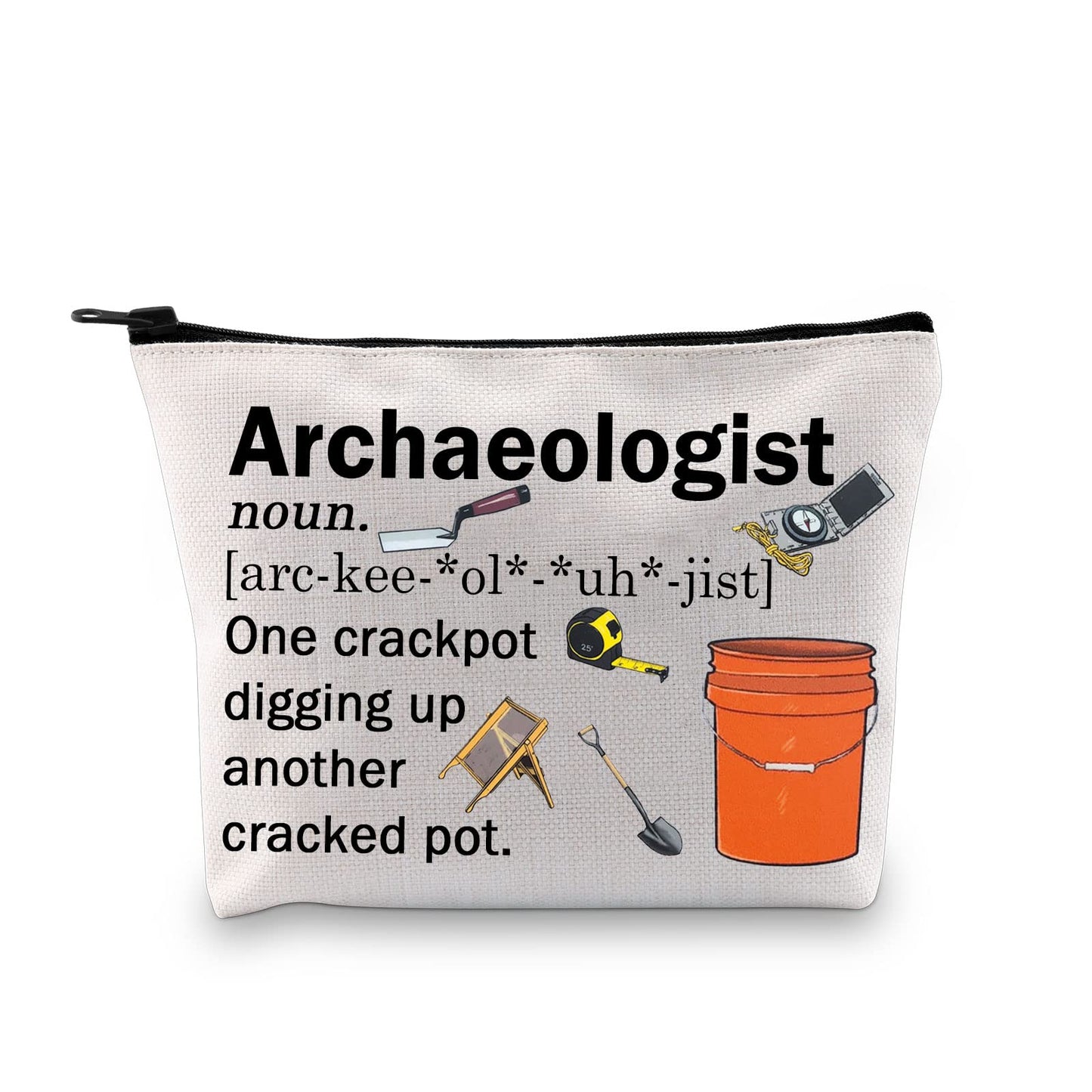 GJTIM Archaeologist Definition Makeup Bag - Anthropology Archaeology Artifact Gift for Students Graduation