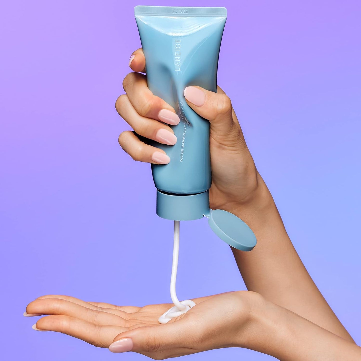 LANEIGE Water Bank Cleansing Foam - Hydrating Face Wash & Makeup Remover with Hyaluronic Acid | Smooth, Soft Skin