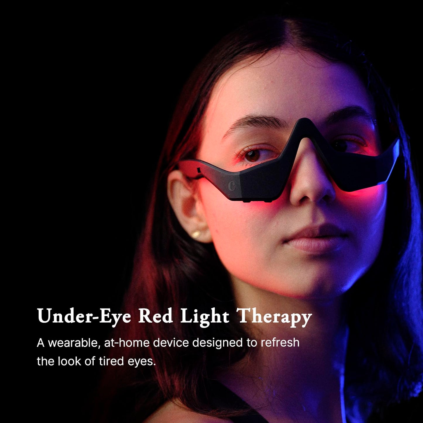 Capillus Eyelift Red Light Therapy Glasses - 685nm Treatment for Under Eye Bags, Wrinkles & Dark Circles