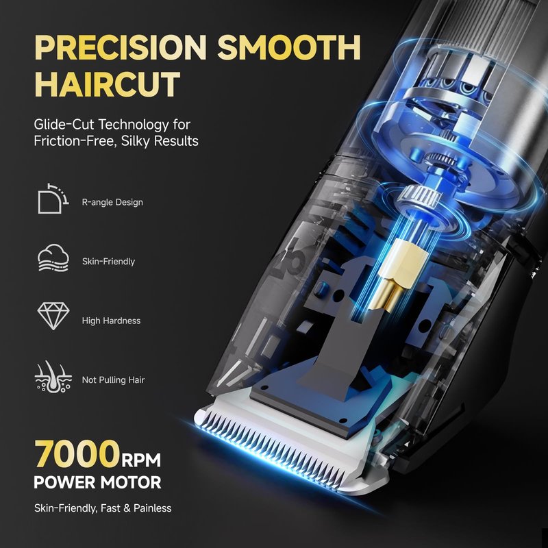 tiovara Beard Trimmer for Men, IPX7 Waterproof Body Hair Trimmer Electric Razor Shaver Body Grooming Kit Wet/Dry Use for Groin, Nose, Ear Hairs, Beard, Legs, Chest (Black)