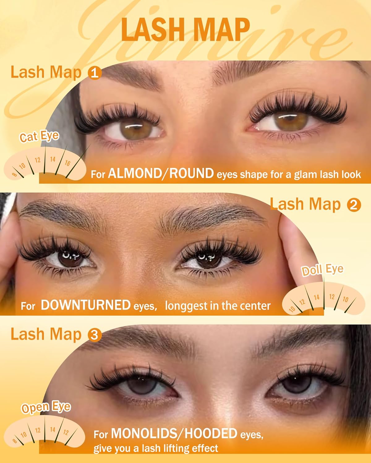 Wispy Lash Clusters - 180Pcs D-Curl Anime Eyelash Extensions | Natural Look 8-16MM
