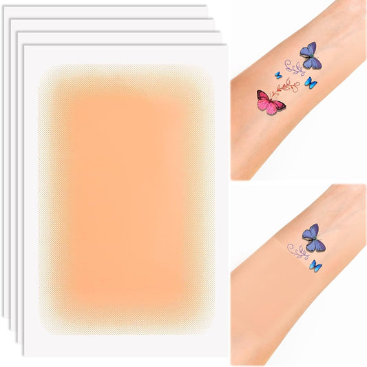 Tattoo Cover Up Tape, Ultra-Thin Waterproof Tattoo Cover Up Tape for Tattoos, Scars and Birthmarks-4pcs (Dark skin tone-14)
