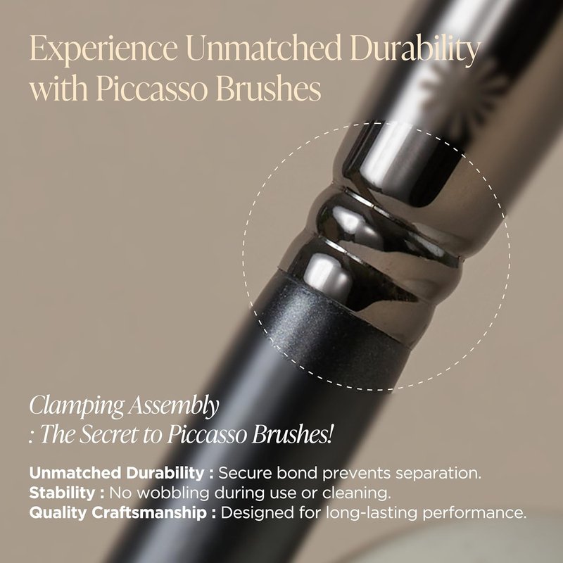 Piccasso 799 Edge Eyeliner Brush - Precision Angled Brush for Gel, Liquid & Cream | Professional Eye Makeup Tool