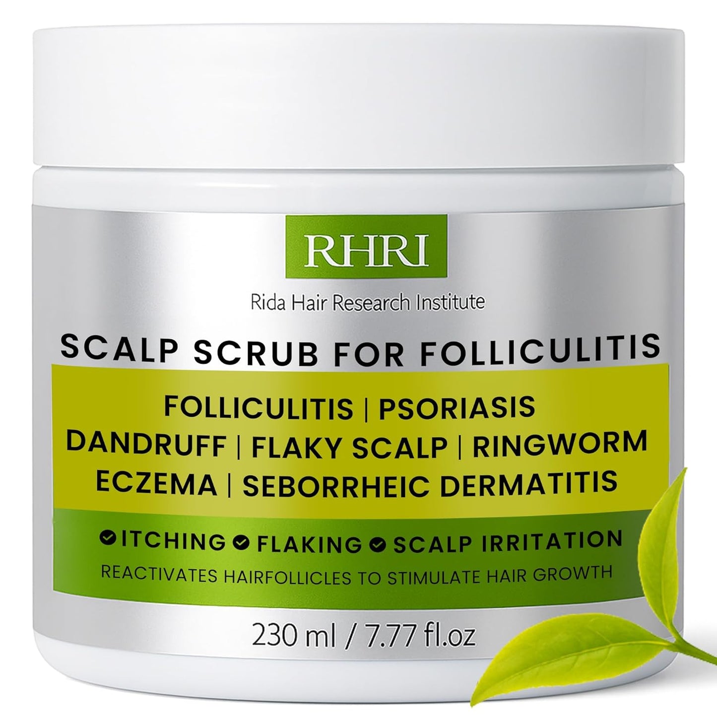 Anti-Fungal Scalp Scrub for Folliculitis - Pre-Shampoo Treatment for Dandruff, Psoriasis & Seborrheic Dermatitis