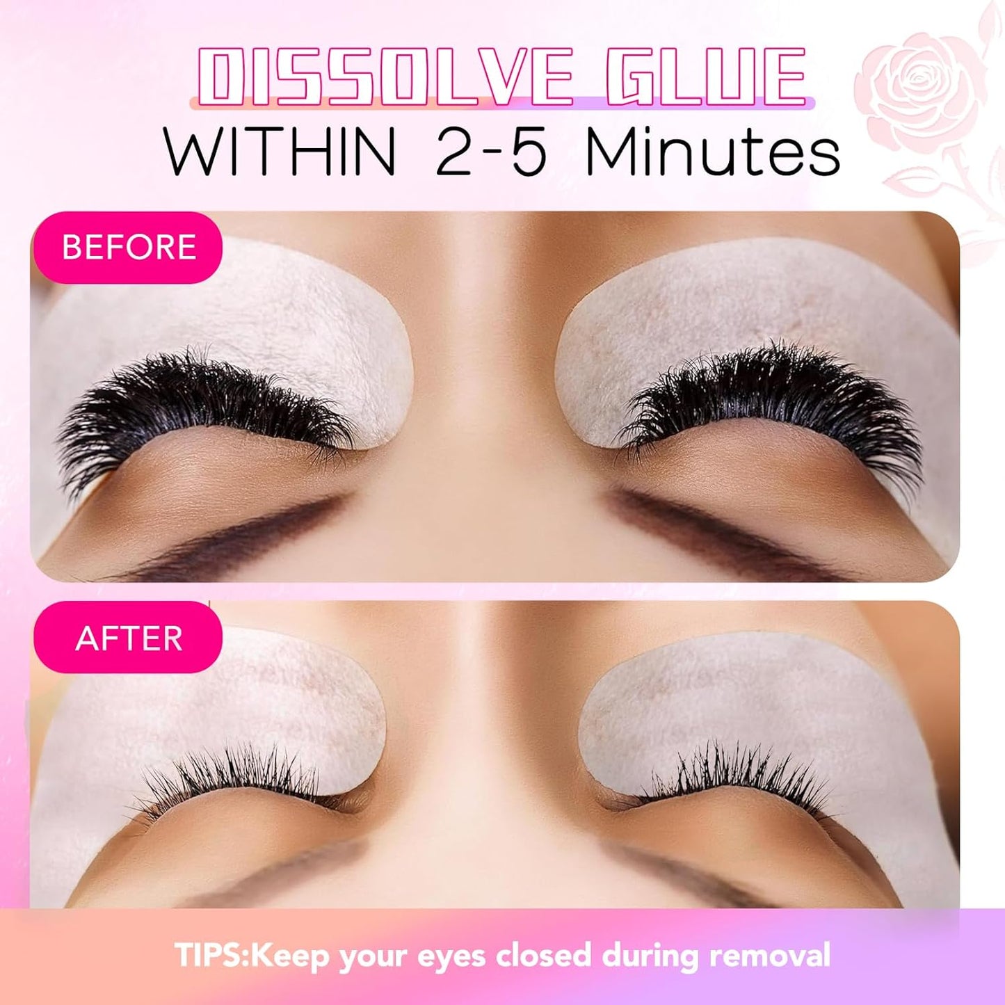 Eyelash Extension Remover - Professional Low Irritation Formula | 5g x 2 for DIY or Salon Use