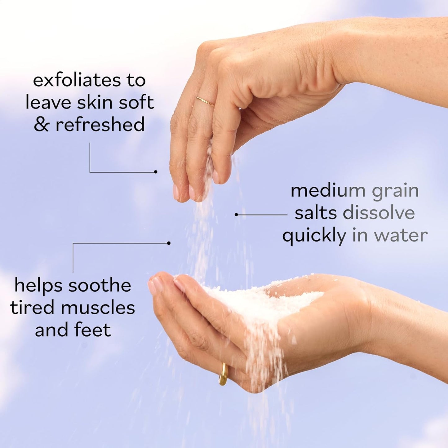 Epsom Salt Bath Soak - 100% Pure Magnesium Sulfate USP - Unscented 5 lbs Resealable Bag | Natural Vegan Self-Care