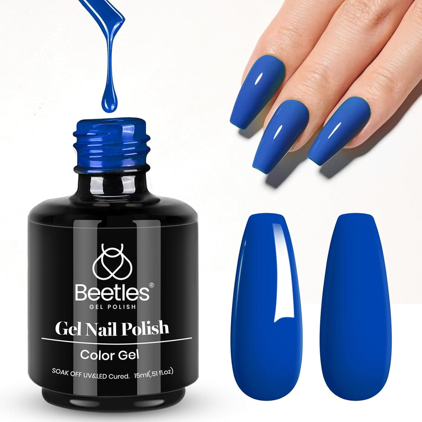 Beetles Mauve Gel Nail Polish - Dusty Rose Pink Purple UV Soak Off | 15ml Long Lasting Glossy Finish for Salon & Home