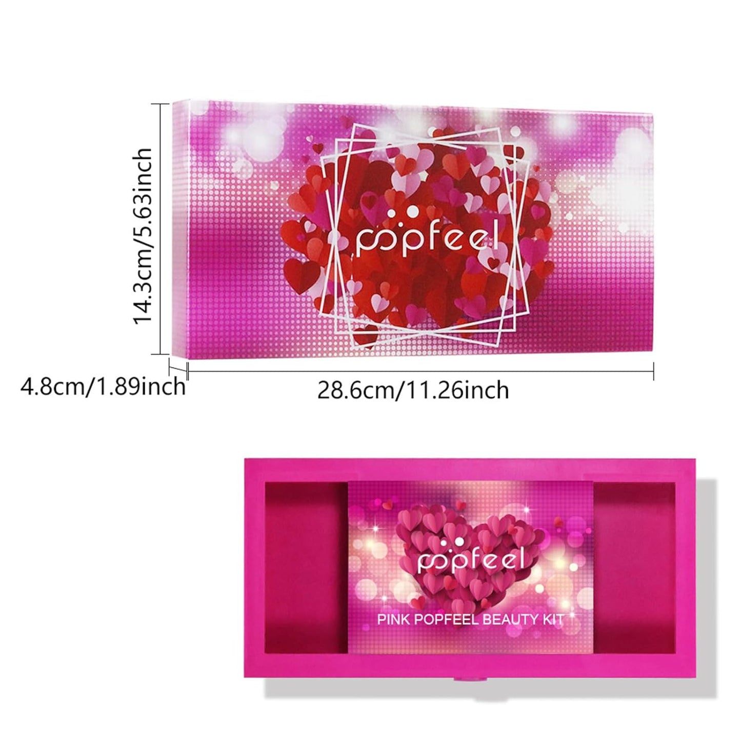 Holiday Makeup Gift Set - Complete Kit for Women & Teens | Includes Eyeshadow Palette, Lipstick, Blush, Concealer, Face Powder, Mascara, Lip Gloss