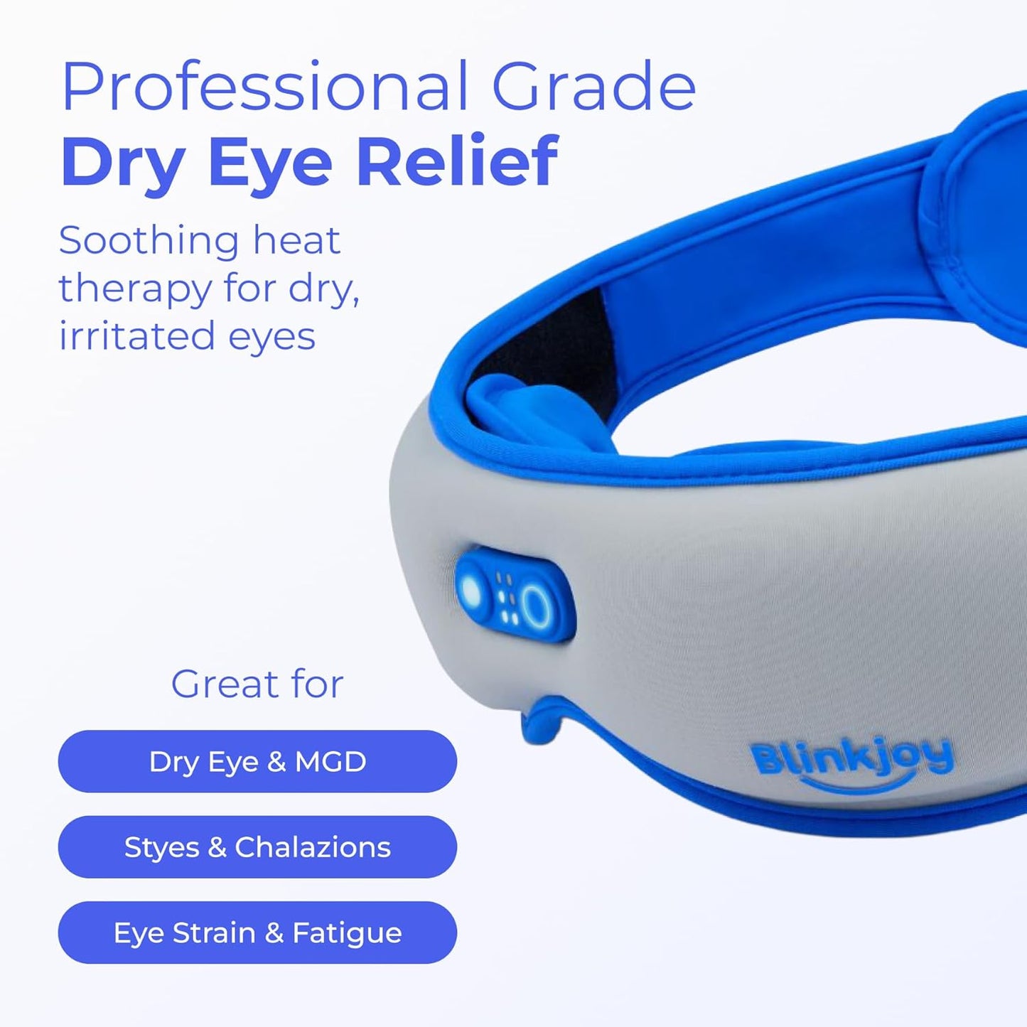 Rechargeable Heated Eye Mask - Cordless Warm Compress for Dry Eyes, MGD & Eye Strain | Optometrist Recommended