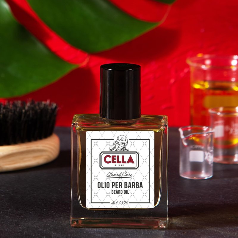Cella Milano Beard Oil, 50 ml., Made in Italy, Shines, Conditions and Tames your Beard and Mustache.