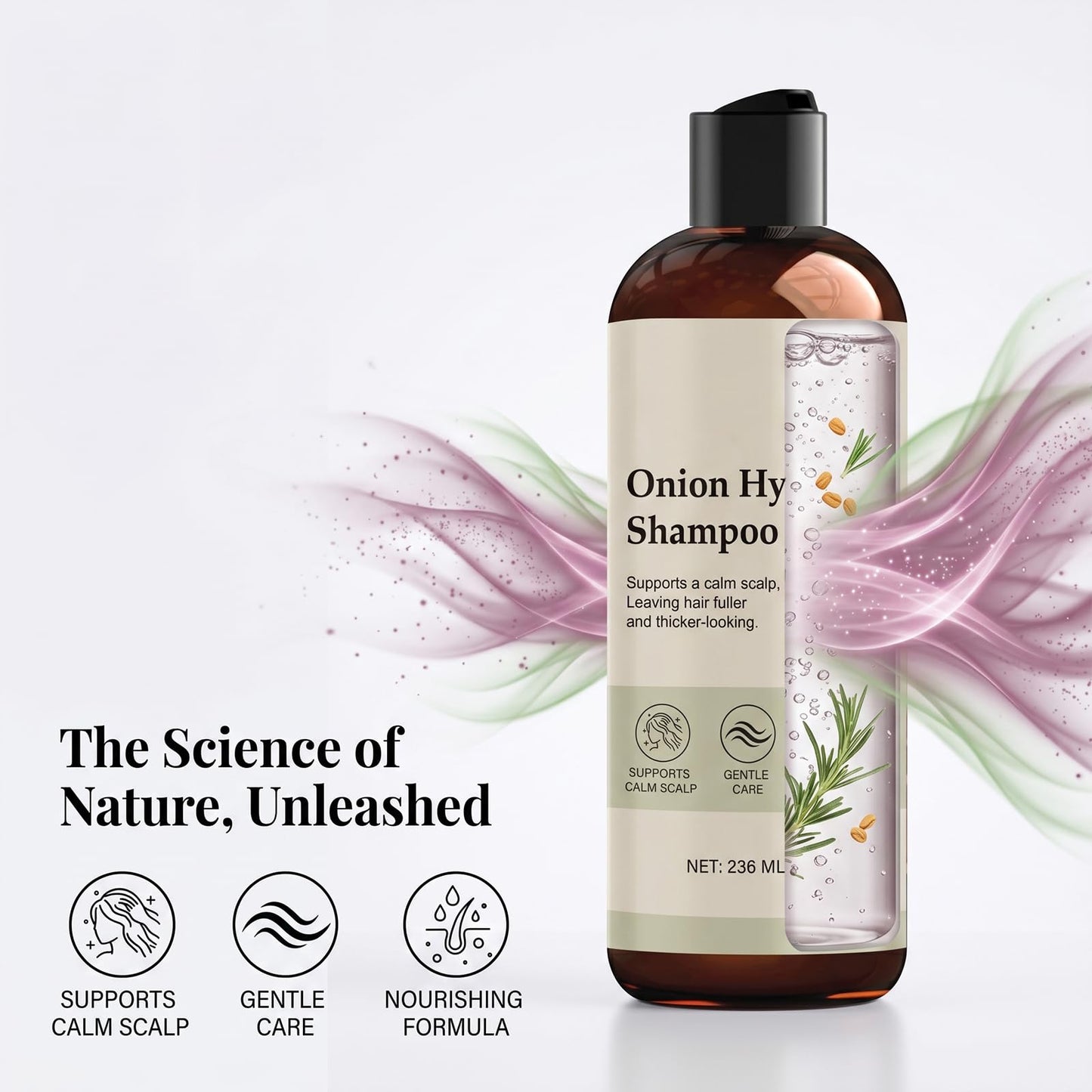 Onion Hydrosol Shampoo and Conditioner Set for Hair Growth, With Rosemary & Biotin, Strengthens Weak Hair, Adds Volume & Shine, Safe for All Hair Types, Men & Women (2 Pack)
