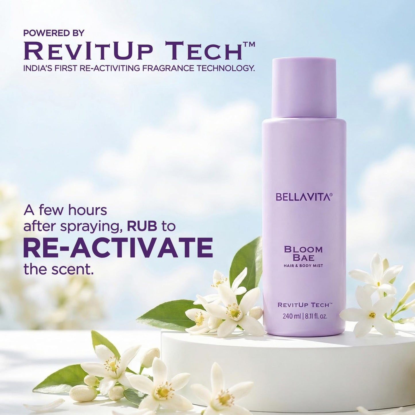 BellaVita Luxury Bloom Bae Hair & Body Mist | 240 ml | Perfume for Women