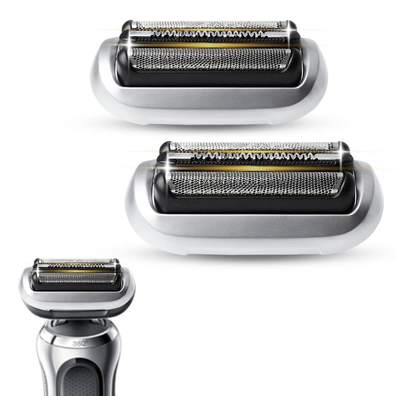 JEVONG 74S S7 Replacement Head for S7 Shavers, Stainless Steel Blades & Precision Foil, Smooth Shave No Pulling (Pack of 2).