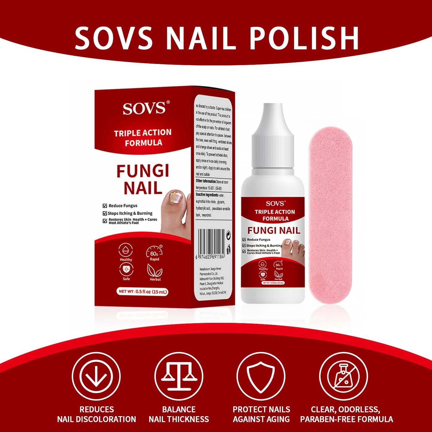 Toenail Treatment - Gentle Formula for Healthy Nails | 1 Piece
