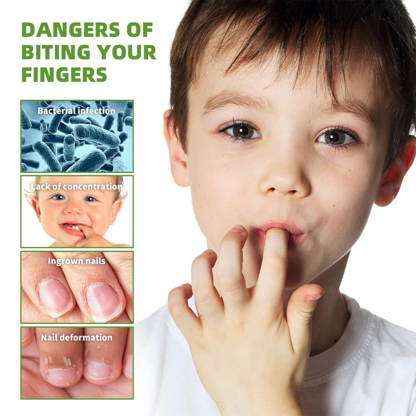 Anti-Nail Biting Pen - Bitter Taste Nail Polish & Nail Hardener | Habit Aid for Kids & Adults