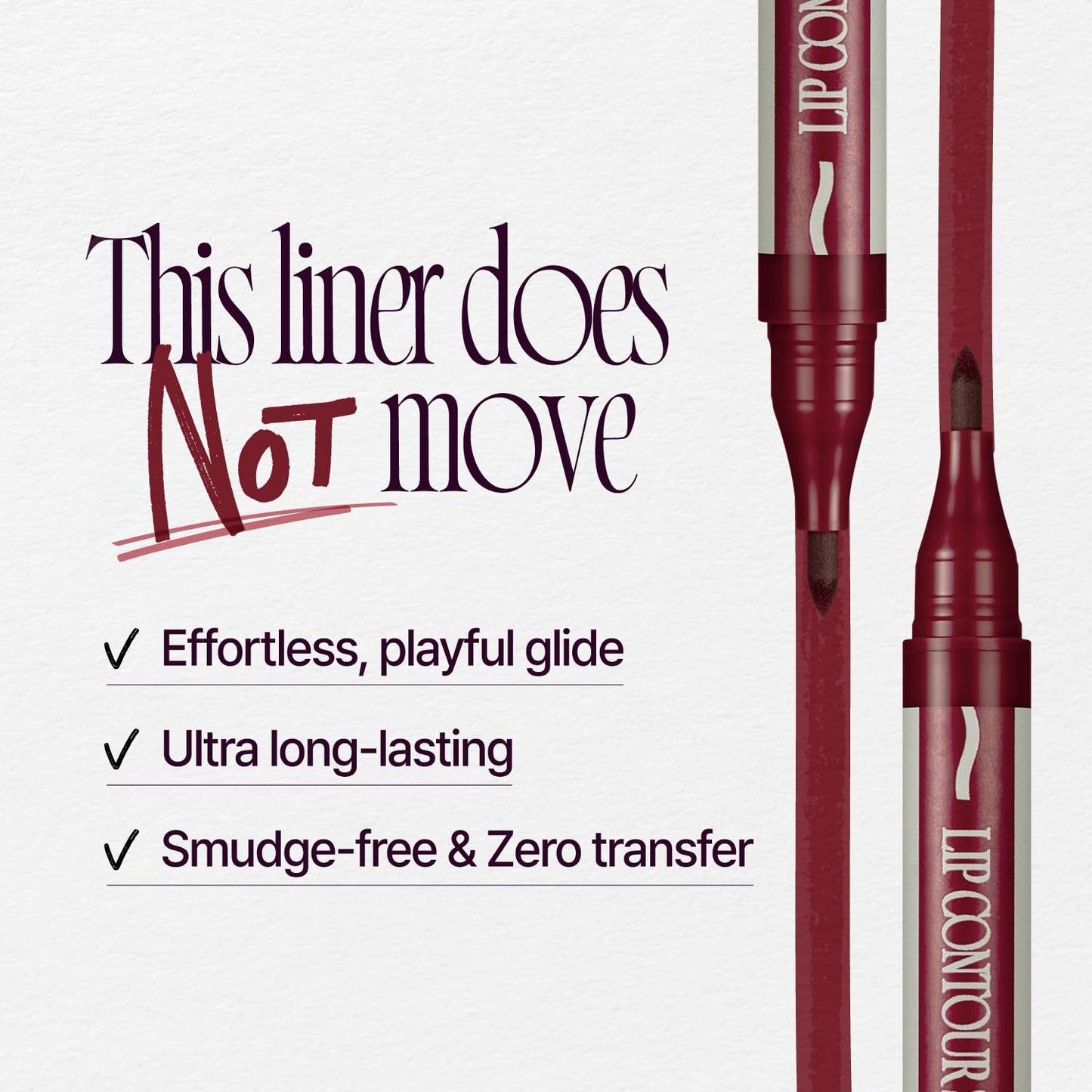 LOCK’n LINE Lip Contour Stain - Long-Lasting Tinted Lip Liner | 01 Camelia | Lightweight, No-Transfer Formula | 1ml