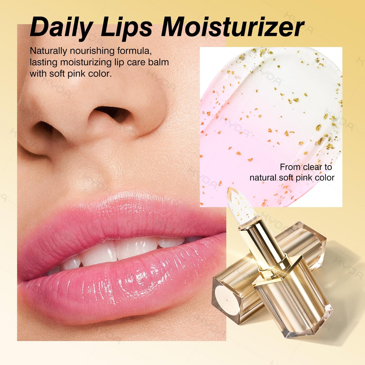KYDA Transferproof Color Changing Lipstick for Mature Skin, pH Adjusting Lipstick for Personalized Color, Long Lasting Moisturizing Tinted Lip Balm, Hydrating & Non-Sticky, All Skin Tones