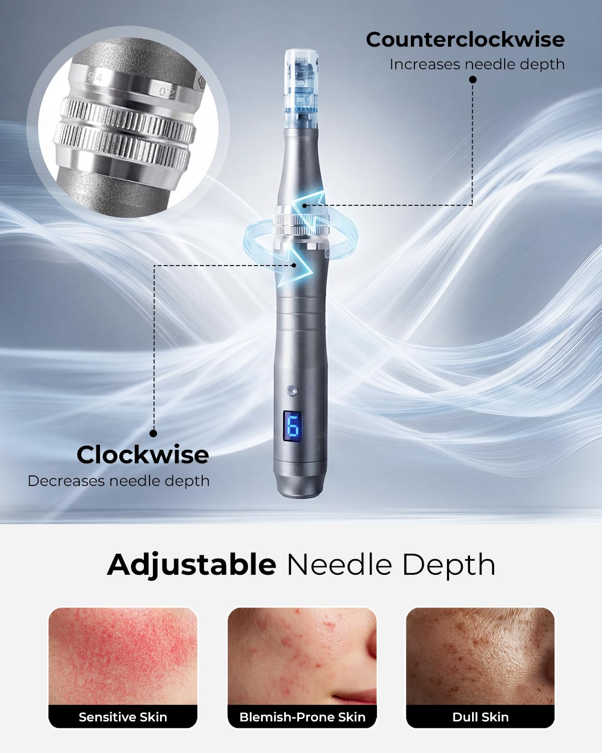 Dr Pen M8 Microneedling Pen for Home Use - Micro Needle Skin Tool for Men & Women
