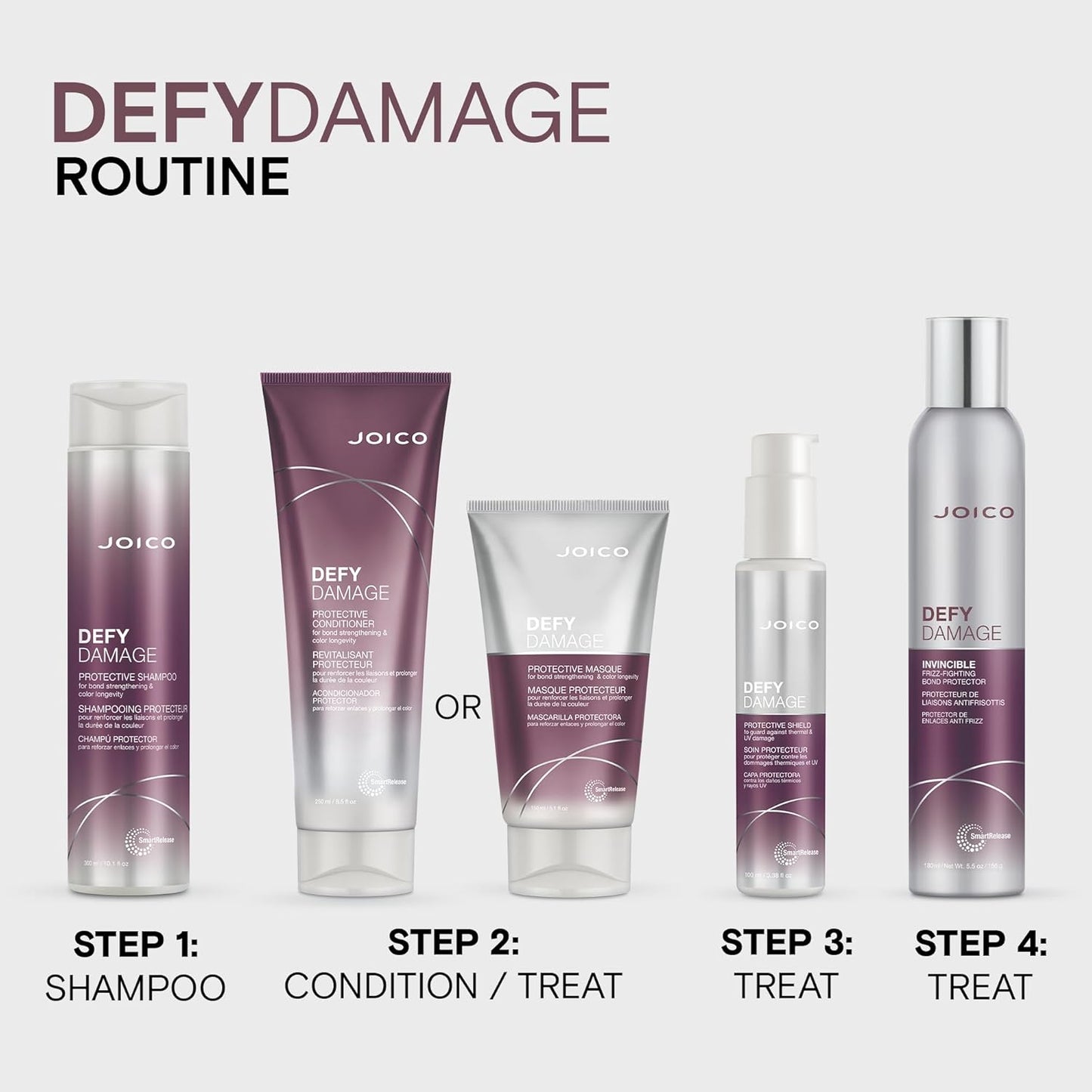 Joico Defy Damage Shampoo - Protect Color-Treated Hair | Strengthen Bonds with Moringa Oil & Arginine