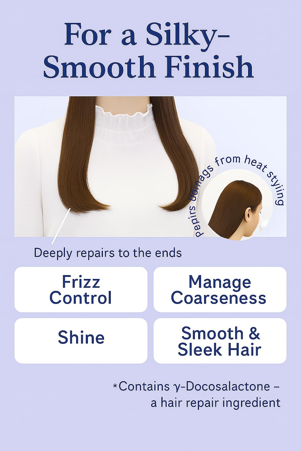 Plus eau, Daily Leave-In Hair Treatment & Conditioner Prevent Hair Damage/Dryness, 3 fl oz / 90ml, Made in Japan