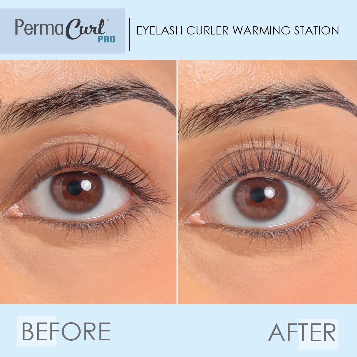 Heated Eyelash Curler - USB Powered Warming Station with Copper Infused Pads | Perfect for Lash Lifts