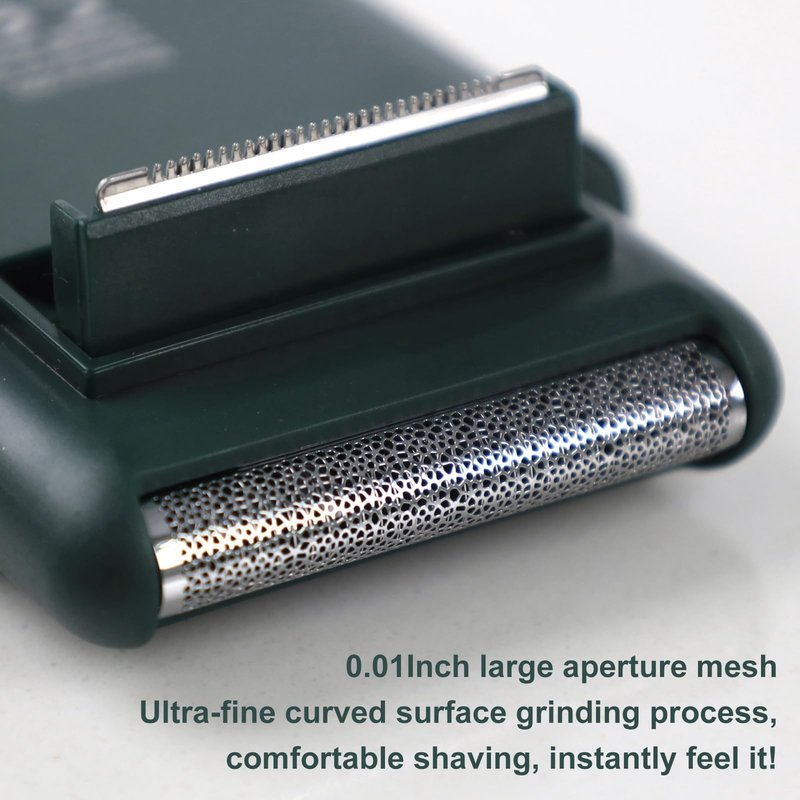 Electric Razor for Men, Mini Electric Foil Shavers with Beard Trimmer, Wet Dry Cordless Shaver,Portable Men’s Travel Razor for Shaving Face，USB-C Rechargeable - Green
