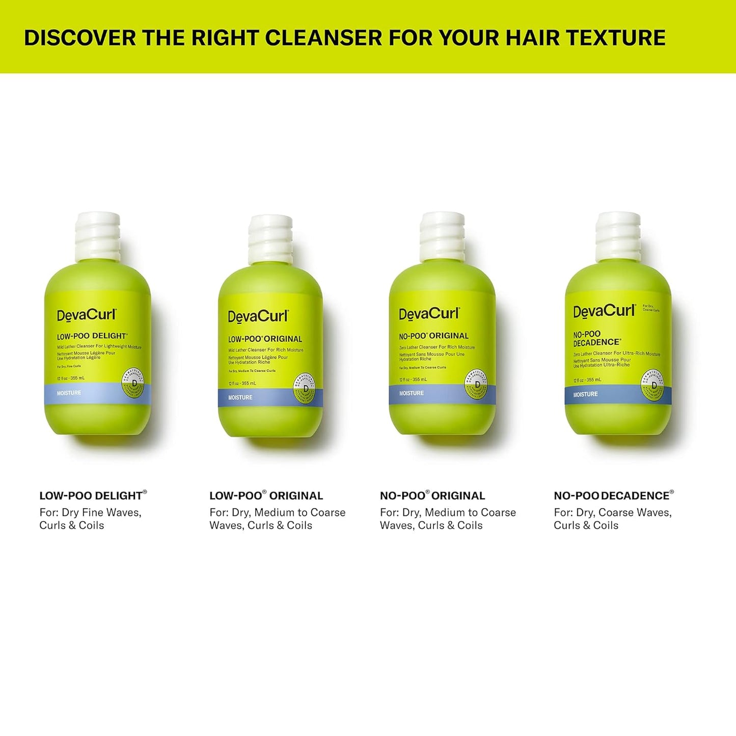 DevaCurl No-Poo Decadence Cleanser - Ultra-Rich Moisture for All Curl Types | Nourished & Bouncy Shine