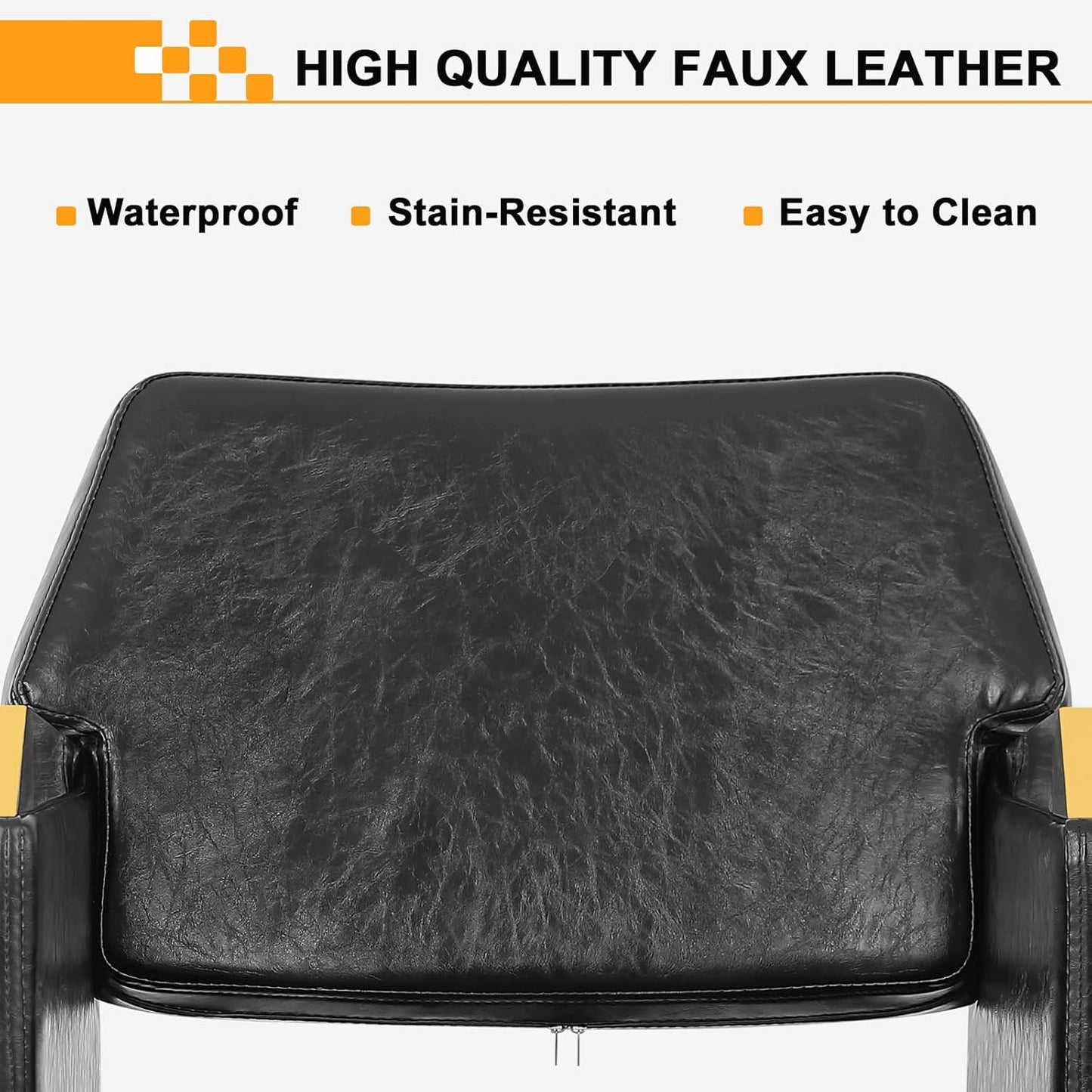Salon Chair for Hair Stylists - Black Gold Adjustable Hydraulic Styling Chair | Modern Barbershop Equipment