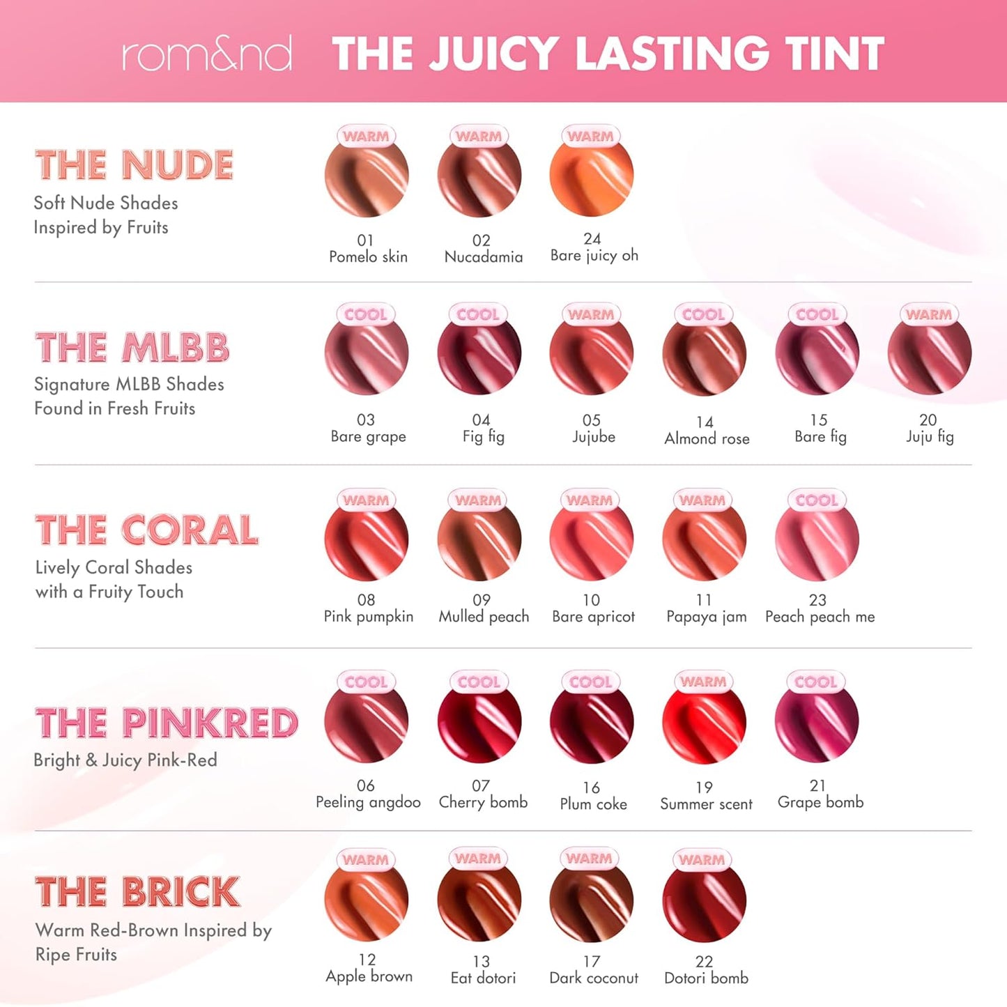 Juicy Lasting Tint Lip Stain - Long-Wearing Glossy Formula | 13 Eat DotorI Red Brick | Non-Sticky, Plump Lips