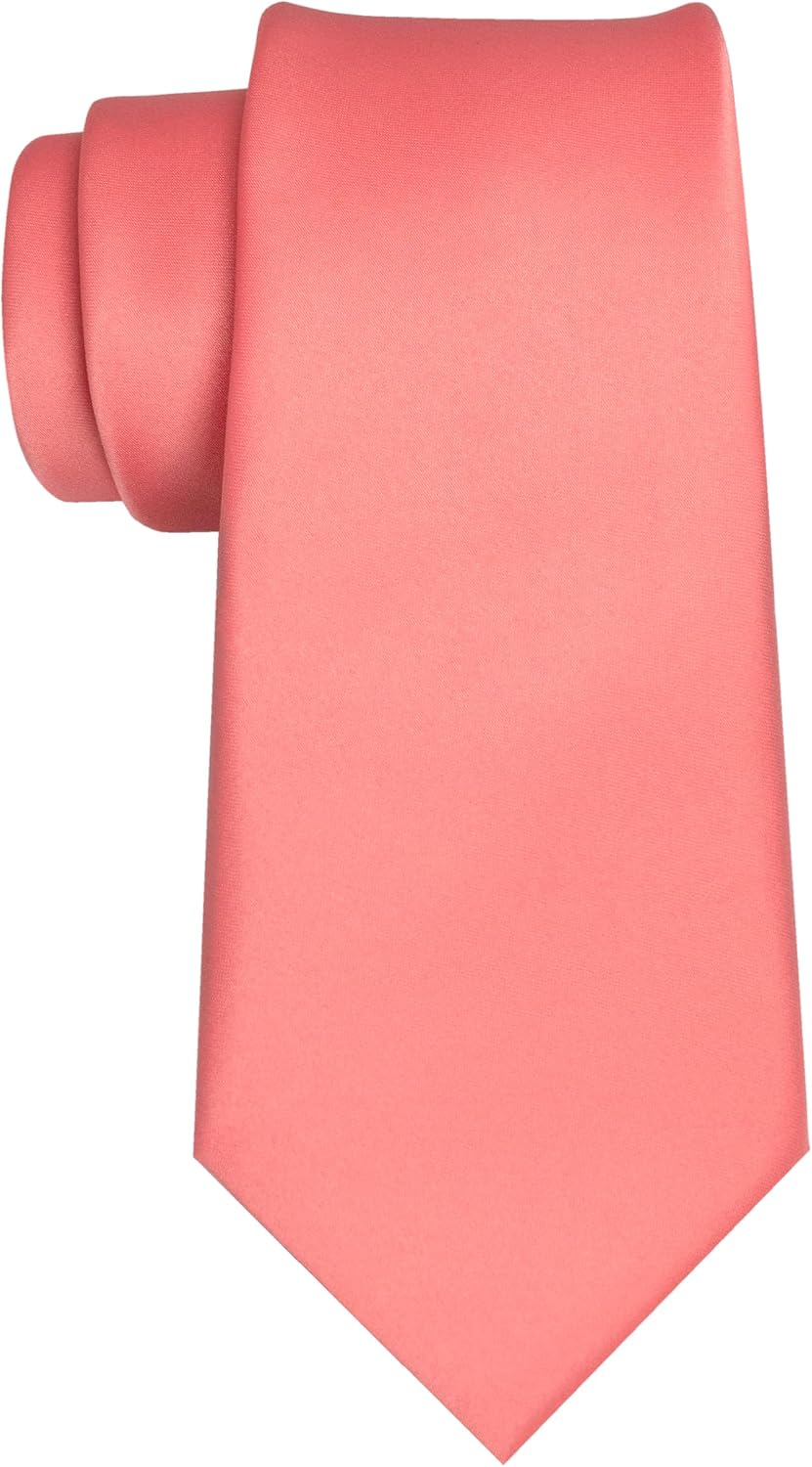 Solid Color Tie for Men - Business & Wedding Necktie | Elegant Design
