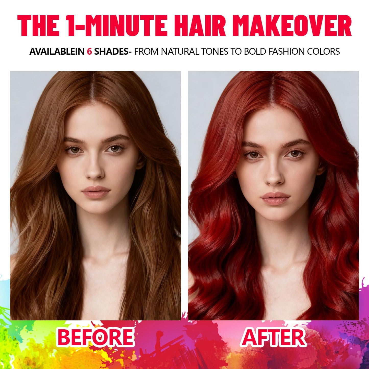Red Temporary Hair Wax - Easy Wash-Out Hair Color for Halloween, Cosplay & Parties | Hair Dye & Styling Wax 4.23 oz